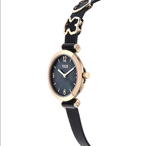 Reloj smartwatch con brazalete de acero IPG dorado D-Connect