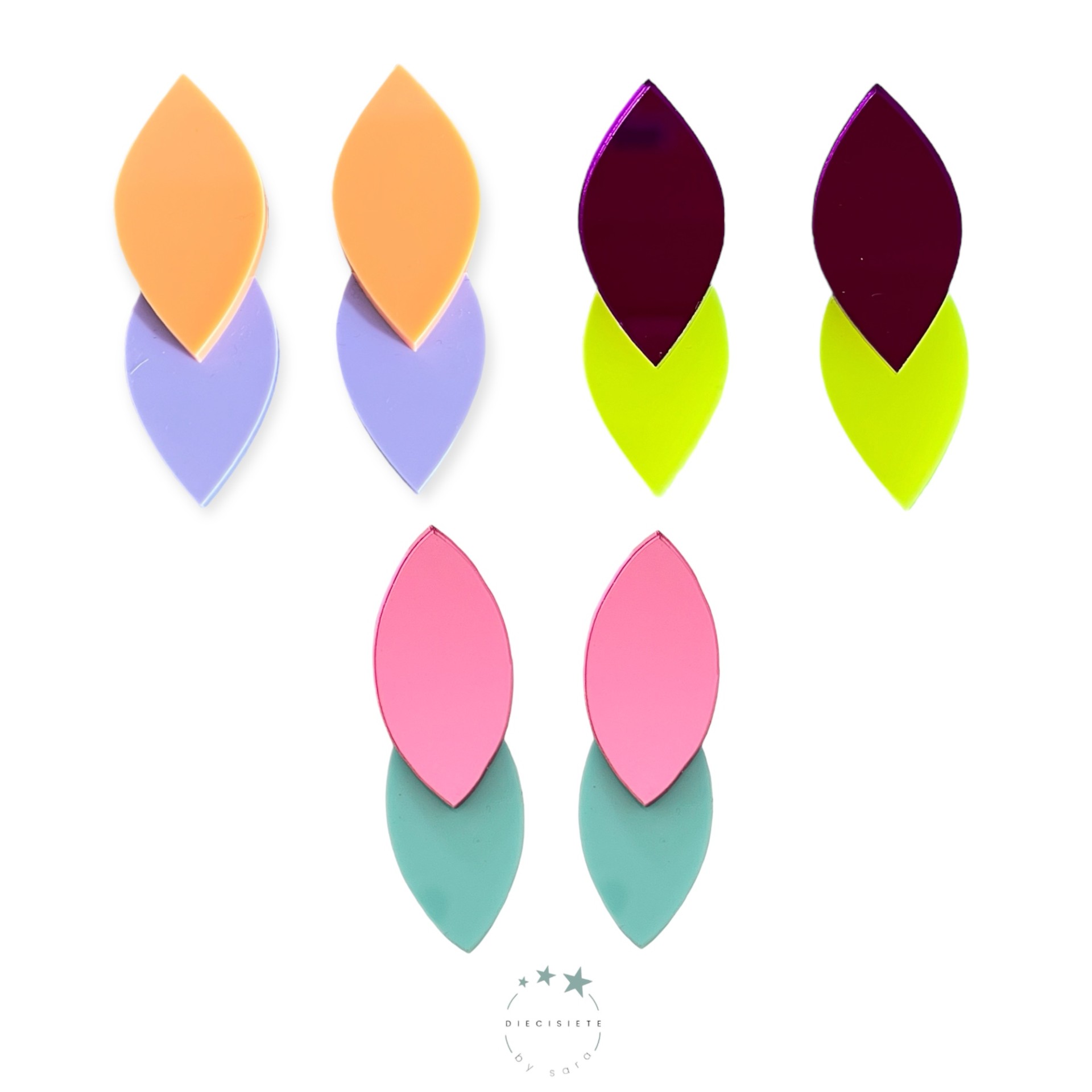 pendientes-doble-petalo-rosa-amarillo-diecisiete-by-sara-joyeria-acebo-imagen-3 colores
