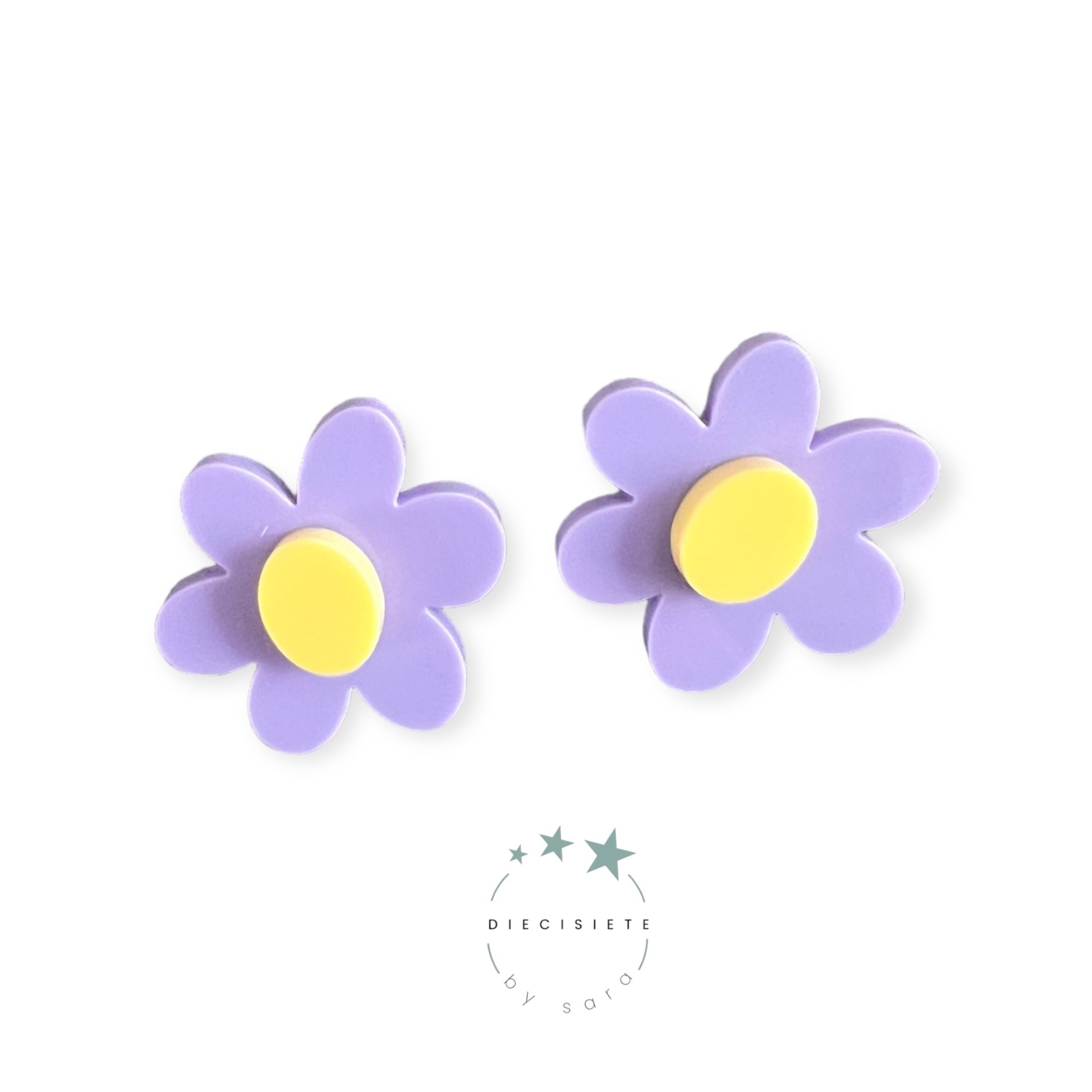 pendientes-flor-margarita-violeta-amarillo-diecisiete-by-sara-joyeria-acebo